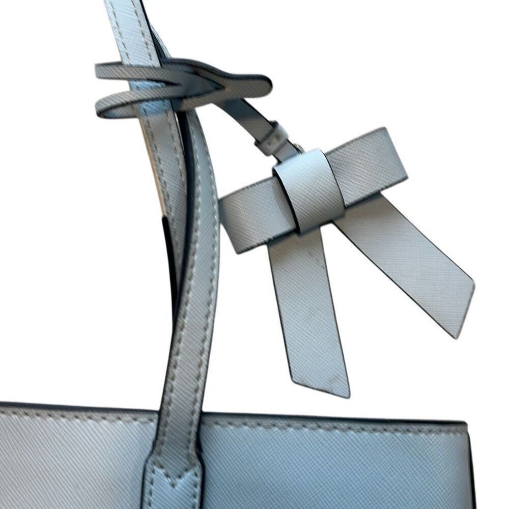 Kate Spade beautiful light blue bag has some peeling on handle see photos - Picture 2 of 6
